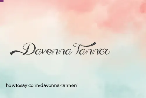 Davonna Tanner