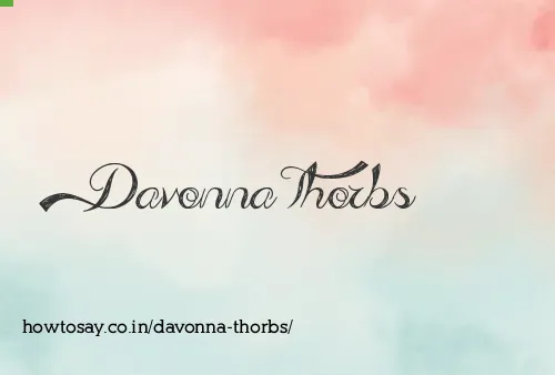 Davonna Thorbs