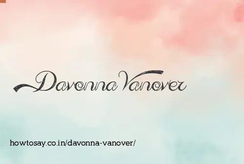 Davonna Vanover