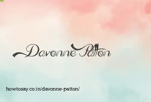Davonne Patton