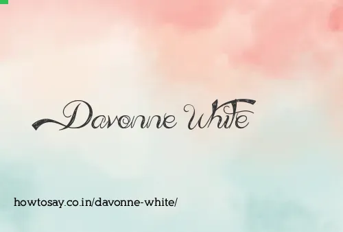 Davonne White