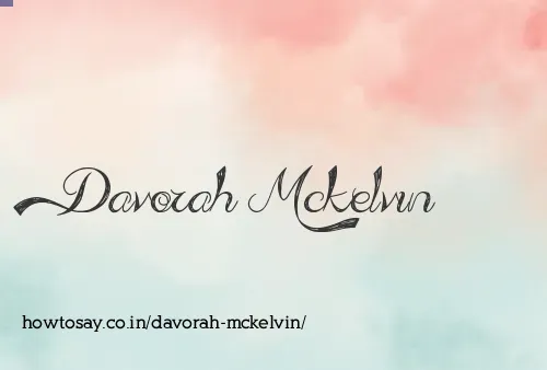 Davorah Mckelvin
