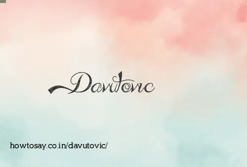 Davutovic