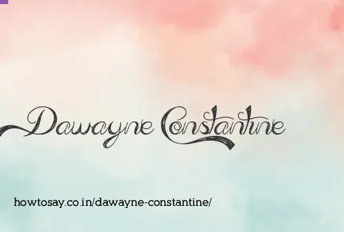 Dawayne Constantine