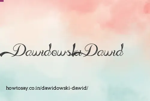 Dawidowski Dawid