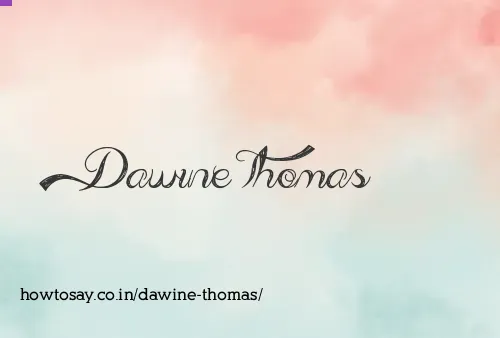 Dawine Thomas