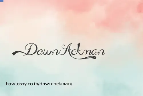 Dawn Ackman