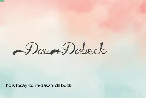 Dawn Dabeck
