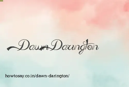 Dawn Darington