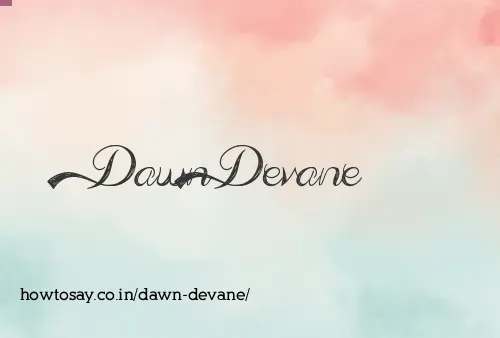 Dawn Devane