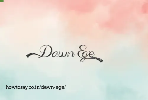Dawn Ege