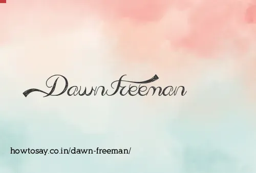 Dawn Freeman