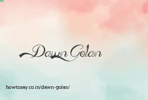 Dawn Golan