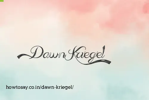 Dawn Kriegel