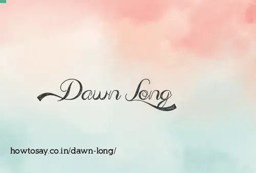 Dawn Long