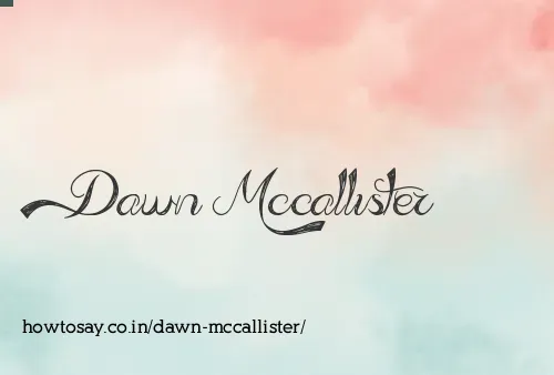 Dawn Mccallister