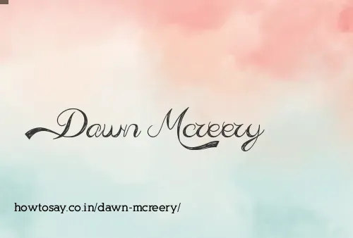 Dawn Mcreery