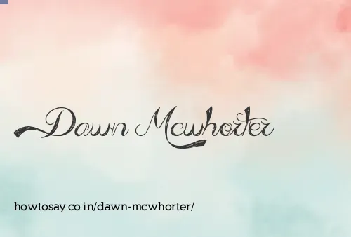 Dawn Mcwhorter