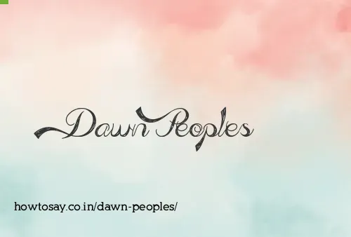 Dawn Peoples