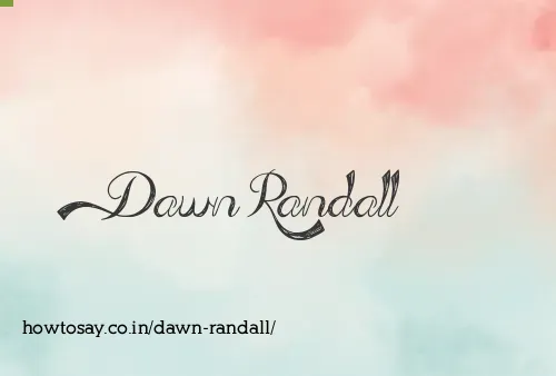Dawn Randall