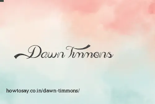 Dawn Timmons