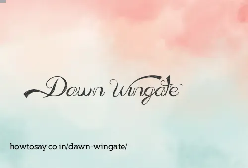 Dawn Wingate
