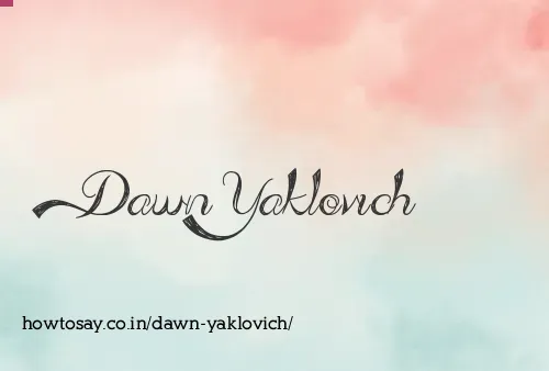 Dawn Yaklovich