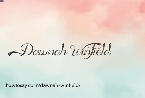 Dawnah Winfield