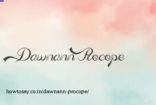 Dawnann Procope