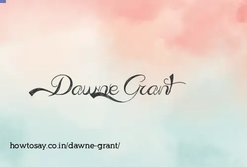 Dawne Grant
