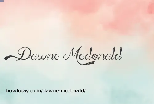 Dawne Mcdonald