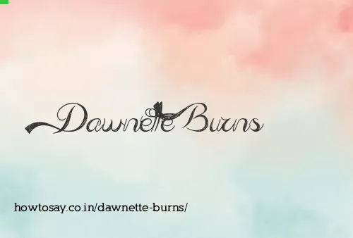 Dawnette Burns