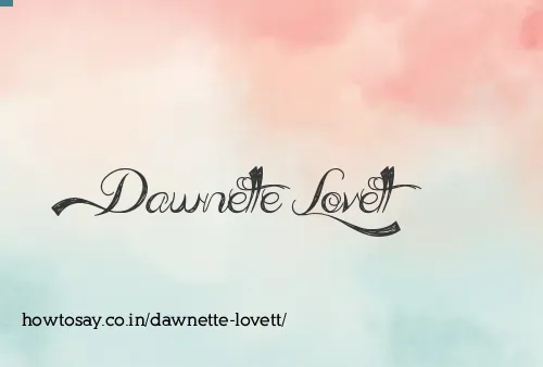 Dawnette Lovett