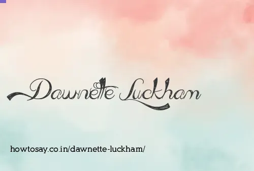 Dawnette Luckham