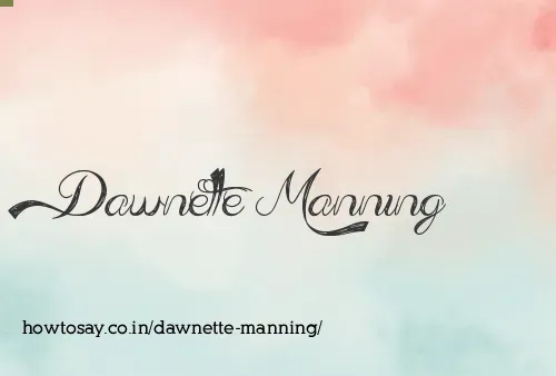 Dawnette Manning