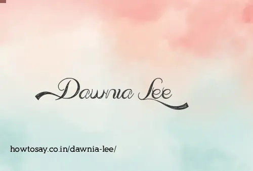 Dawnia Lee