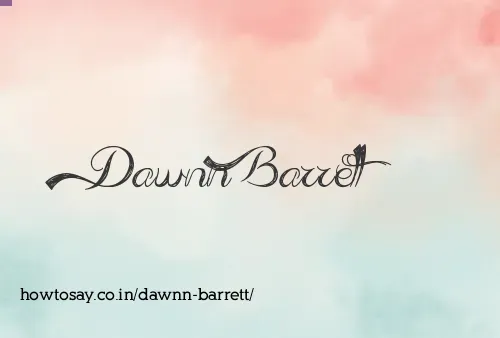Dawnn Barrett