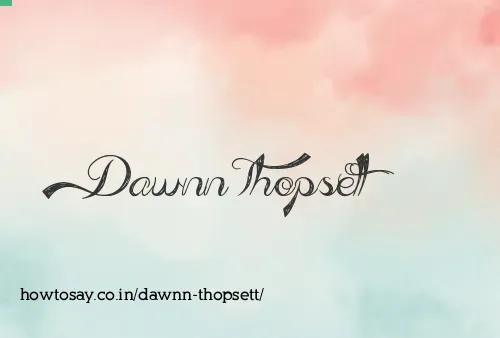 Dawnn Thopsett