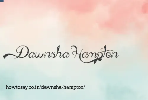 Dawnsha Hampton