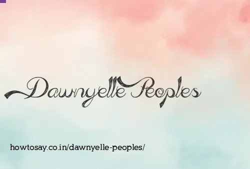 Dawnyelle Peoples