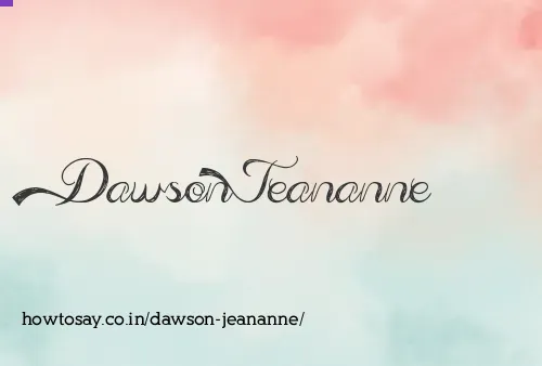 Dawson Jeananne