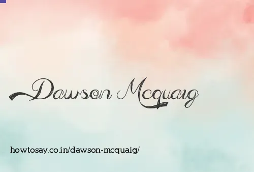Dawson Mcquaig