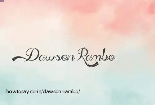 Dawson Rambo