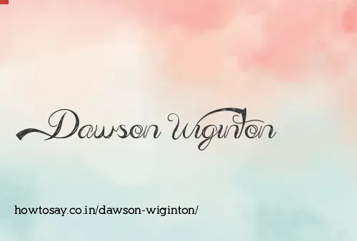 Dawson Wiginton