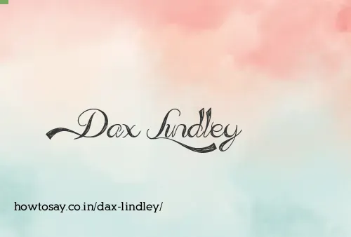 Dax Lindley