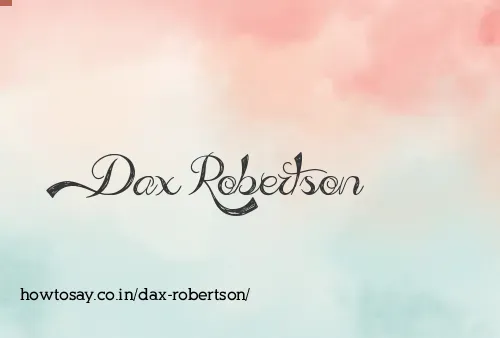 Dax Robertson