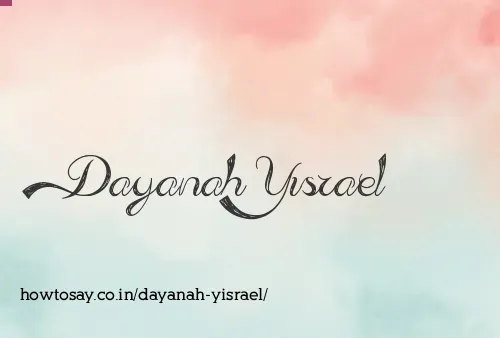 Dayanah Yisrael