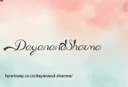 Dayanand Sharma