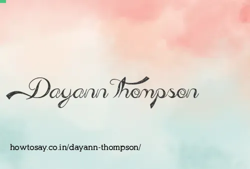 Dayann Thompson