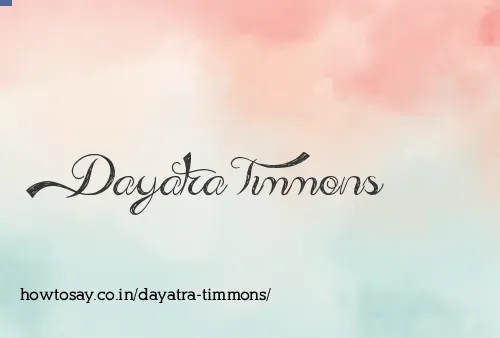 Dayatra Timmons
